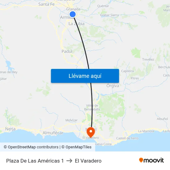 Plaza De Las Américas 1 to El Varadero map