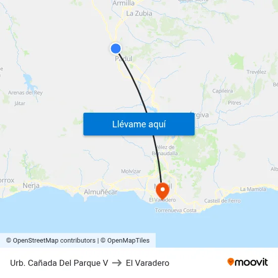 Urb. Cañada Del Parque V to El Varadero map