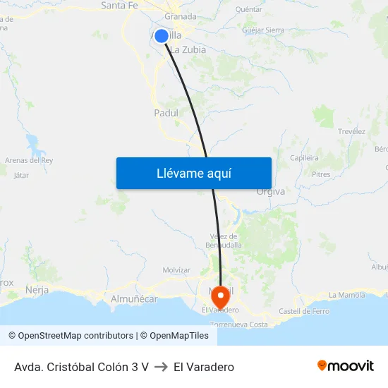 Avda. Cristóbal Colón 3 V to El Varadero map