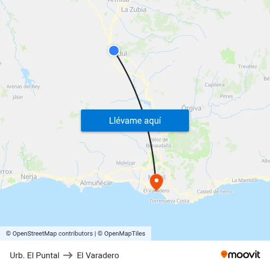 Urb. El Puntal to El Varadero map