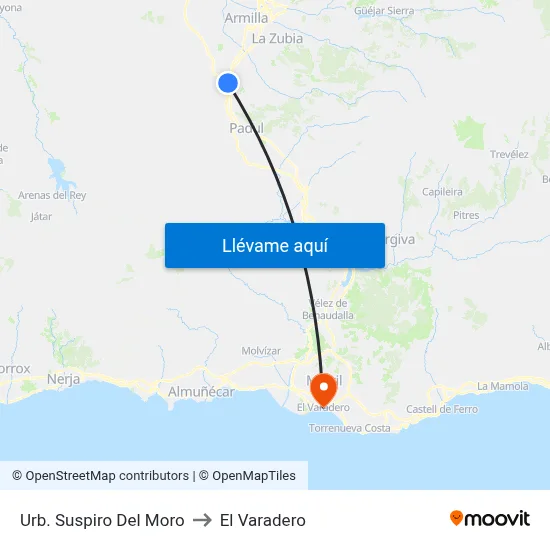 Urb. Suspiro Del Moro to El Varadero map