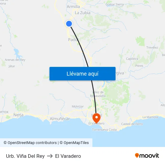 Urb. Viña Del Rey to El Varadero map