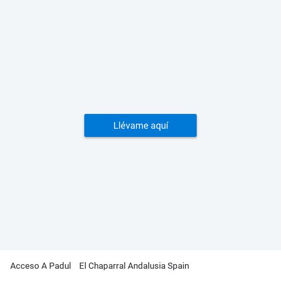 Acceso A Padul to El Chaparral Andalusia Spain map