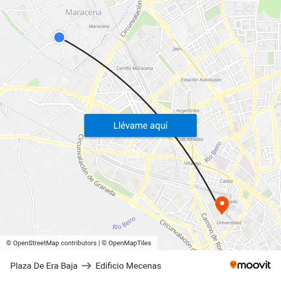 Plaza De Era Baja to Edificio Mecenas map