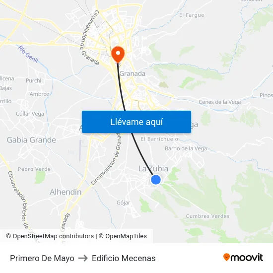 Primero De Mayo to Edificio Mecenas map