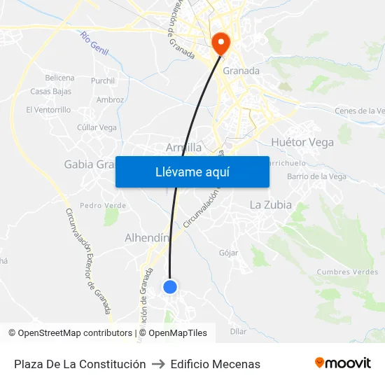 Plaza De La Constitución to Edificio Mecenas map