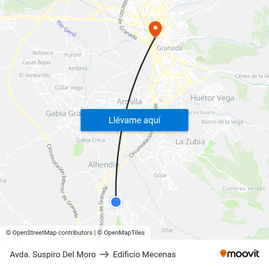 Avda. Suspiro Del Moro to Edificio Mecenas map