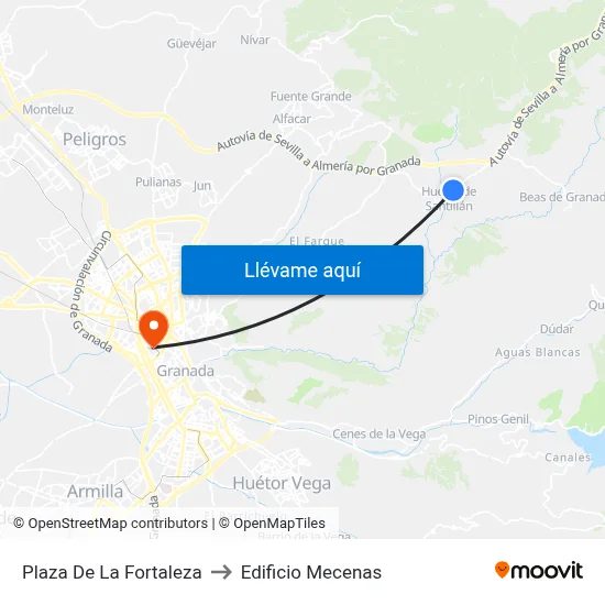 Plaza De La Fortaleza to Edificio Mecenas map