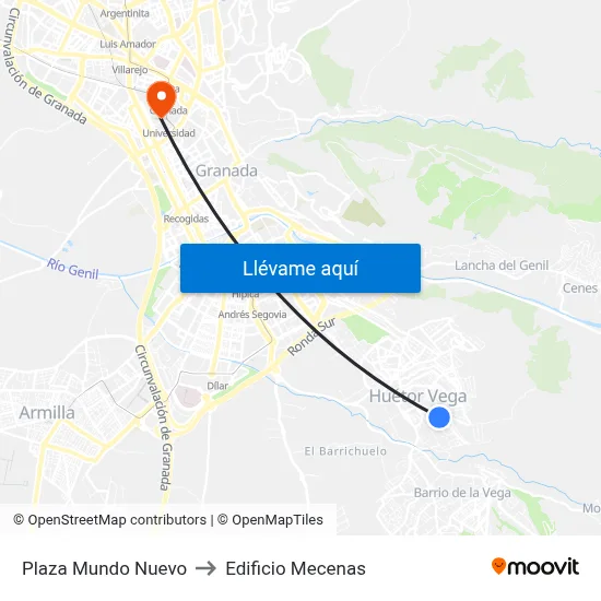 Plaza Mundo Nuevo to Edificio Mecenas map