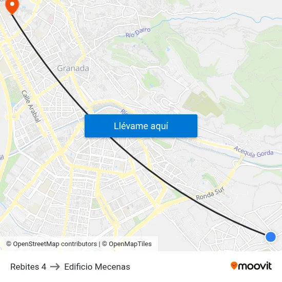 Rebites 4 to Edificio Mecenas map