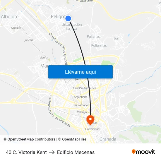 40 C. Victoria Kent to Edificio Mecenas map