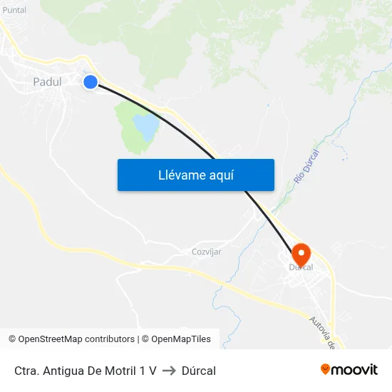 Ctra. Antigua De Motril 1 V to Dúrcal map