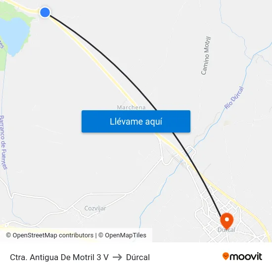 Ctra. Antigua De Motril 3 V to Dúrcal map