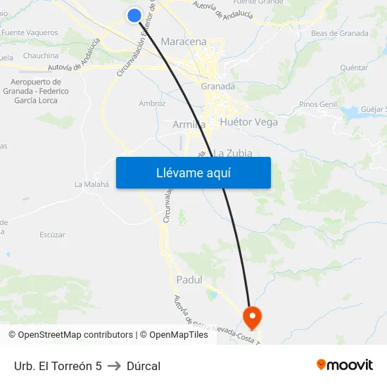 Urb. El Torreón 5 to Dúrcal map