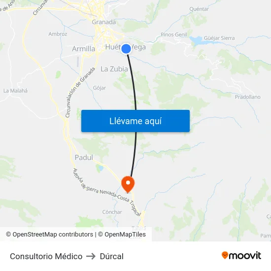 Consultorio Médico to Dúrcal map
