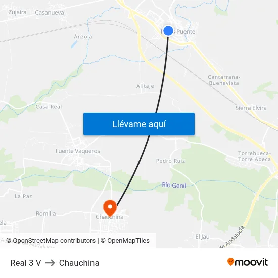 Real 3 V to Chauchina map