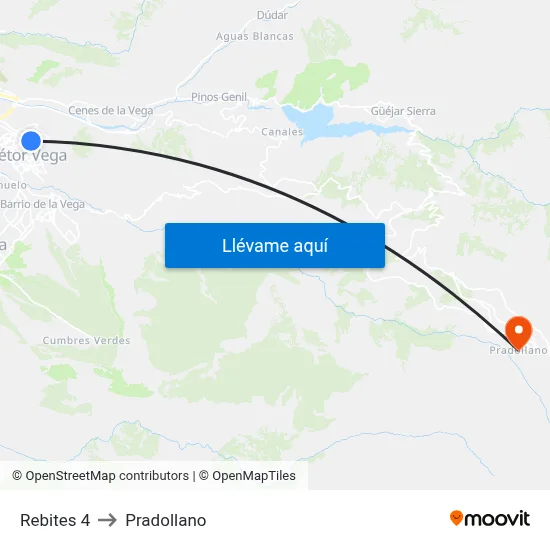 Rebites 4 to Pradollano map