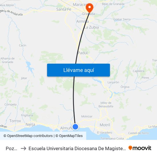 Pozuelo to Escuela Universitaria Diocesana De Magisterio La Inmaculada map