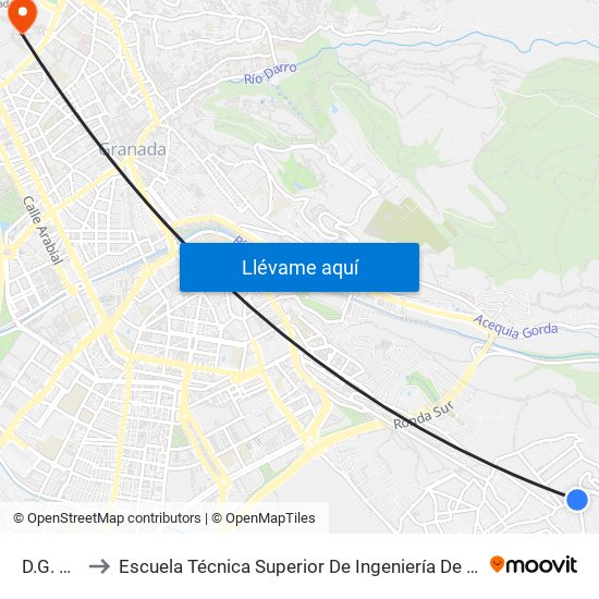 D.G. Tráfico to Escuela Técnica Superior De Ingeniería De Caminos, Canales Y Puertos map