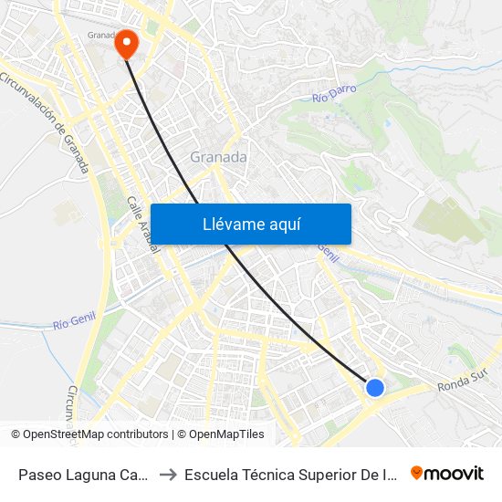 Paseo Laguna Cameros - Centro Comercial to Escuela Técnica Superior De Ingeniería De Caminos, Canales Y Puertos map