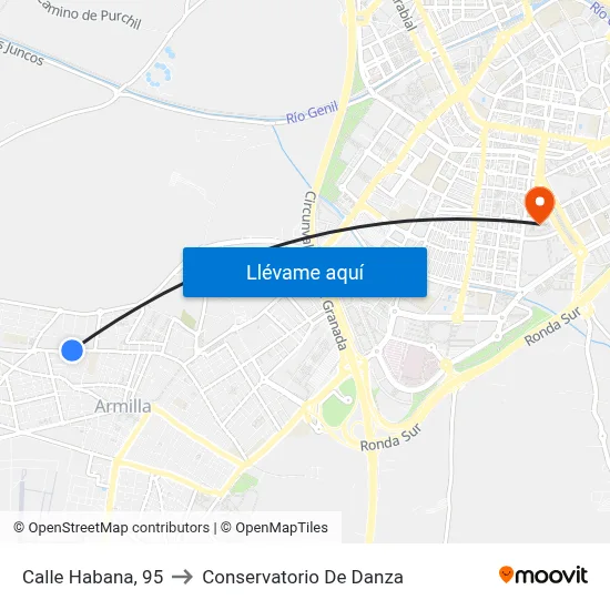 Calle Habana, 95 to Conservatorio De Danza map