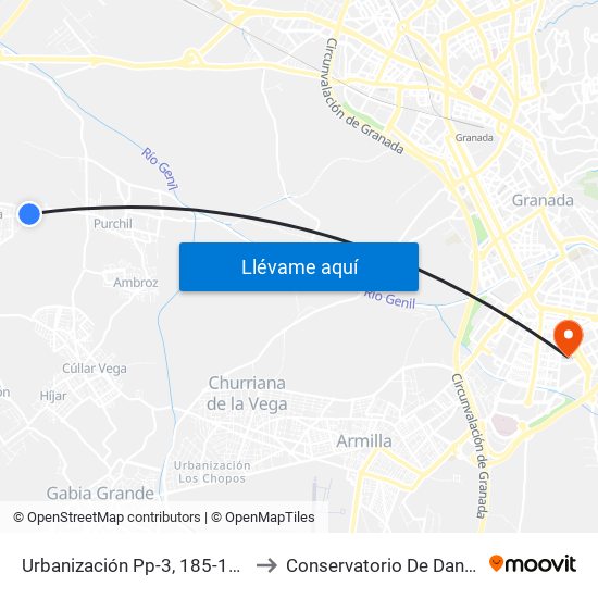 Urbanización Pp-3, 185-187 to Conservatorio De Danza map