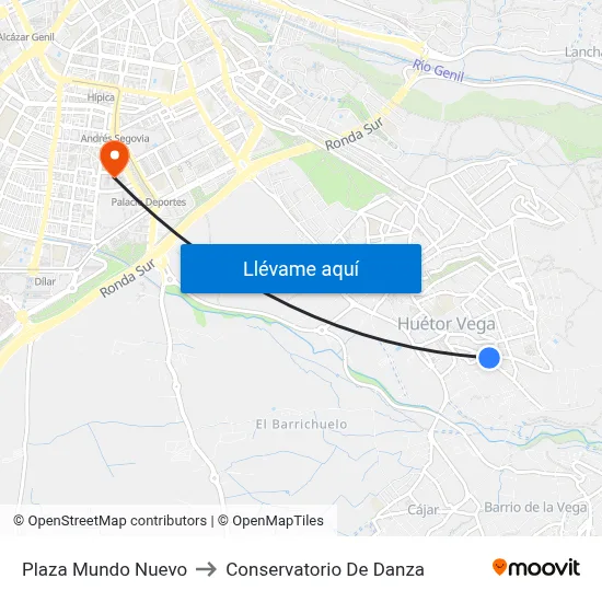 Plaza Mundo Nuevo to Conservatorio De Danza map