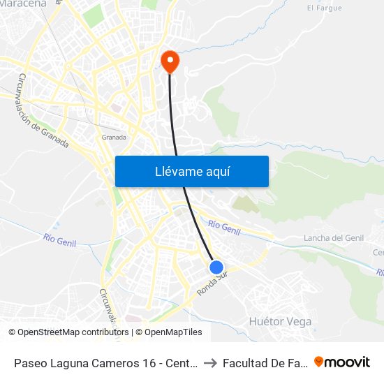 Paseo Laguna Cameros 16 - Centro Comercial to Facultad De Farmacia map