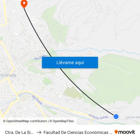 Ctra. De La Sierra 152 to Facultad De Ciencias Económicas Y Empresariales map