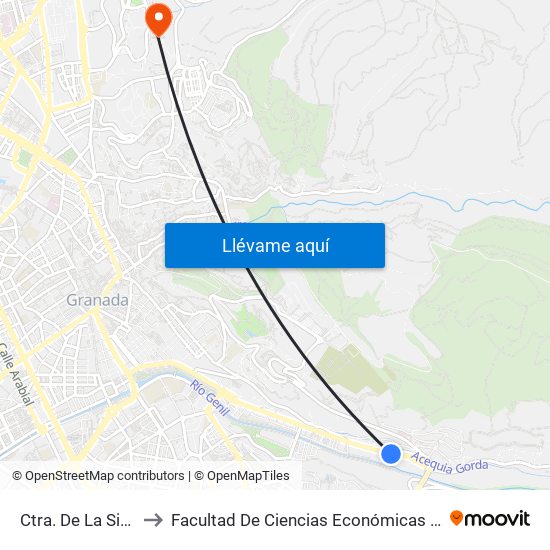 Ctra. De La Sierra 137 to Facultad De Ciencias Económicas Y Empresariales map