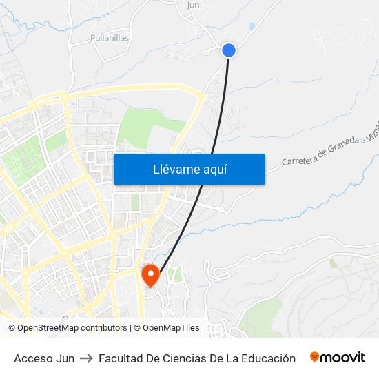 Acceso Jun to Facultad De Ciencias De La Educación map