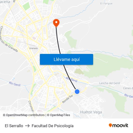 El Serrallo to Facultad De Psicología map