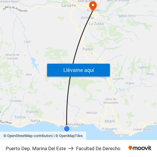 Puerto Dep. Marina Del Este to Facultad De Derecho map