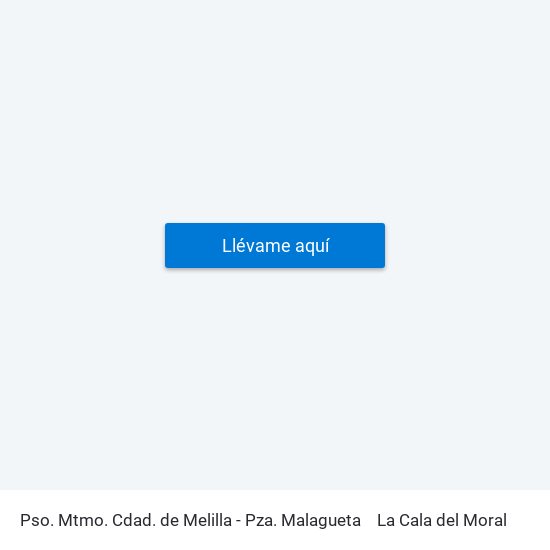 Pso. Mtmo. Cdad. de Melilla - Pza.  Malagueta to La Cala del Moral map