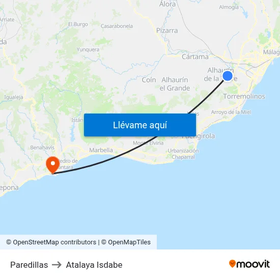 Paredillas to Atalaya Isdabe map