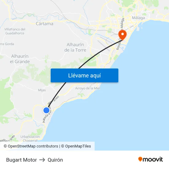 Bugart Motor to Quirón map