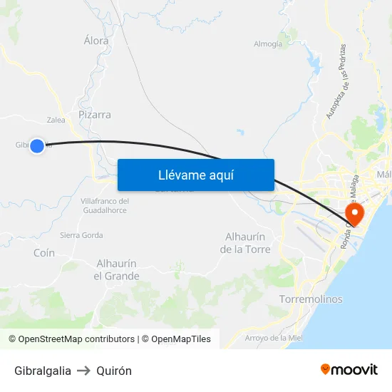 Gibralgalia to Quirón map