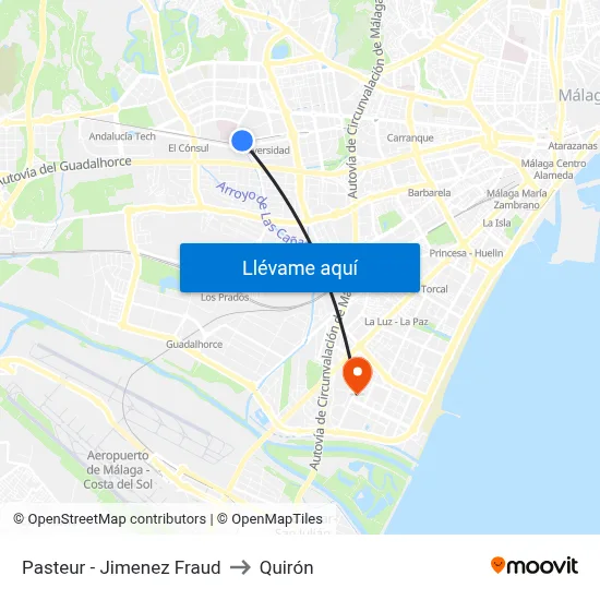 Pasteur - Jimenez Fraud to Quirón map