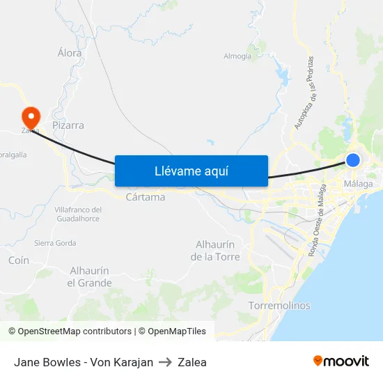 Jane Bowles - Von Karajan to Zalea map