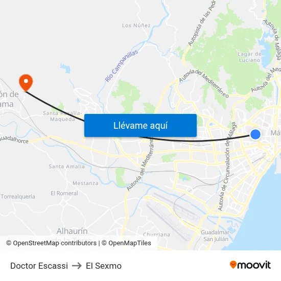 Doctor Escassi to El Sexmo map