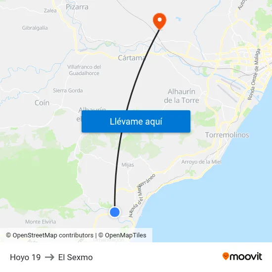 Hoyo 19 to El Sexmo map