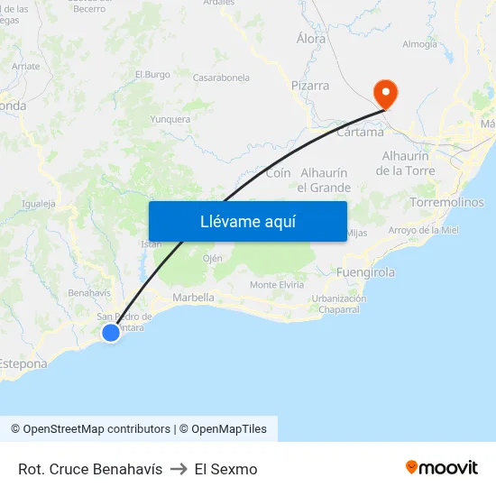 Rot. Cruce Benahavís to El Sexmo map