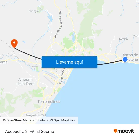 Acebuche 3 to El Sexmo map