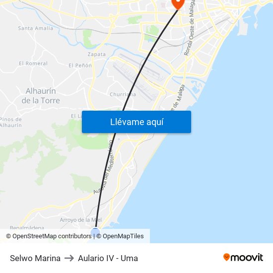 Selwo Marina to Aulario IV - Uma map
