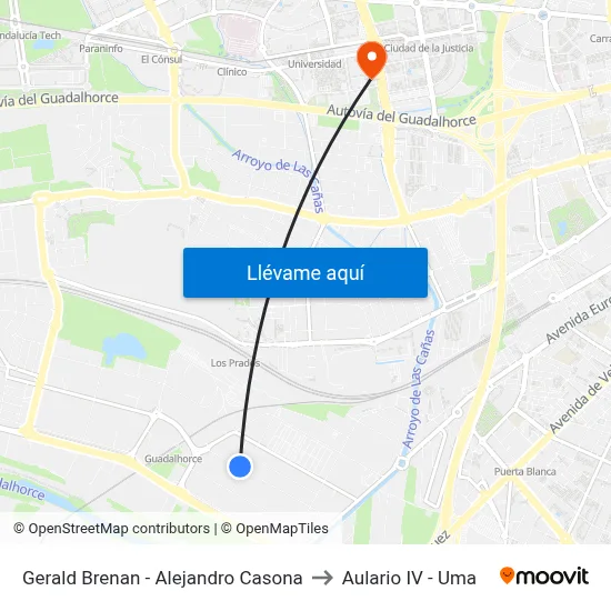 Gerald Brenan - Alejandro Casona to Aulario IV - Uma map