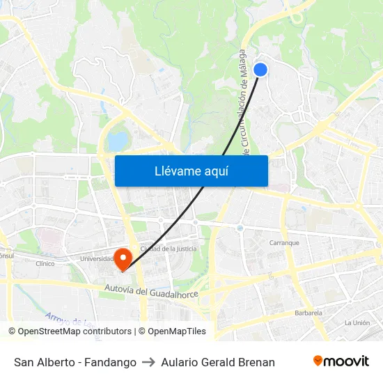 San Alberto - Fandango to Aulario Gerald Brenan map