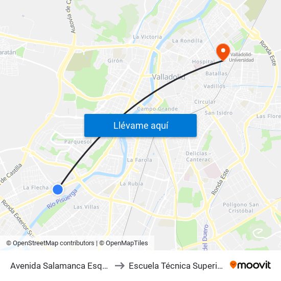 Avenida Salamanca Esquina Fray Antonio De Córdoba to Escuela Técnica Superior De Ingenieros Industriales map