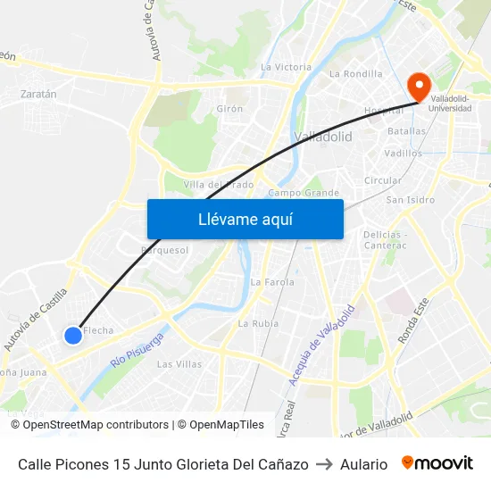Calle Picones 15 Junto Glorieta Del Cañazo to Aulario map
