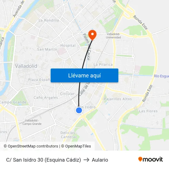 C/ San Isidro 30 (Esquina Cádiz) to Aulario map