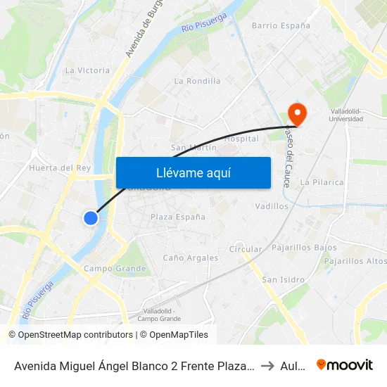 Avenida Miguel Ángel Blanco 2 Frente Plaza Del Milenio to Aulario map